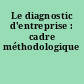 Le diagnostic d'entreprise : cadre méthodologique