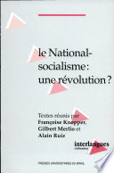 Le national-socialisme : une révolution ?