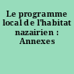 Le programme local de l'habitat nazairien : Annexes