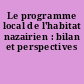 Le programme local de l'habitat nazairien : bilan et perspectives