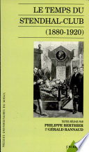 Le temps du Stendhal-club : 1880-1920