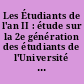 Les Étudiants de l'an II : étude sur la 2e génération des étudiants de l'Université inter-âges de Nantes