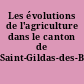 Les évolutions de l'agriculture dans le canton de Saint-Gildas-des-Bois