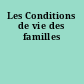 Les Conditions de vie des familles