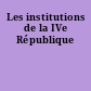 Les institutions de la IVe République