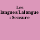 Les langues/Lalangue : Sensure