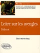 Lettre sur les aveugles : Diderot