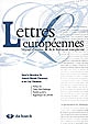Lettres européennes : manuel universitaire d'histoire de la littérature européenne