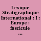 Lexique Stratigraphique International : I : Europe : fascicule 6b : Tchécoslovaquie