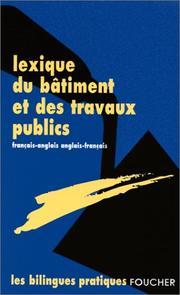 Lexique du bâtiment et des travaux publics : français-anglais, anglais-français
