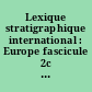 Lexique stratigraphique international : Europe fascicule 2c Suède : = Sweden : = Sverige