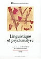 Linguistique et psychanalyse