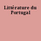 Littérature du Portugal