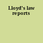 Lloyd's law reports