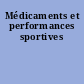 Médicaments et performances sportives