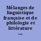 Mélanges de linguistique française et de philologie et littérature médiévales offerts à Monsieur Paul Imbs,...