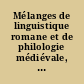 Mélanges de linguistique romane et de philologie médiévale, offerts à M. Maurice Delbouille : 2