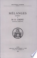 Mélanges offerts à M.-D. Chenu,..
