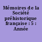 Mémoires de la Société préhistorique française : 5 : Année 1958
