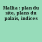 Mallia : plan du site, plans du palais, indices