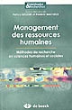 Management des ressources humaines : méthodes de recherche en sciences humaines et sociales