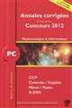 Mathématiques et informatique PC 2012