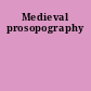 Medieval prosopography