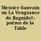 Messire Gauvain ou La Vengeance de Raguidel : poème de la Table ronde