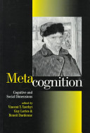 Metacognition : cognitive and social dimensions