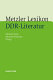 Metzler Lexikon DDR-Literatur : Autoren - Institutionen - Debatten