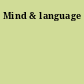 Mind & language