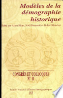 Modèles de la démographie historique : [séminaire de recherches, Paris, juin 1989]