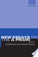 New essays on the a priori