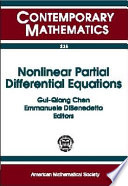 Nonlinear partial differential equations : international conference on nonlinear partial differential equations and applications, March 21-24, 1998, Northwestern University