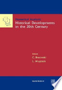 Numerical analysis : historical developments in the 20th century