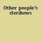 Other people's clerihews