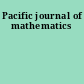 Pacific journal of mathematics