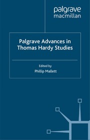 Palgrave advances in Thomas Hardy studies