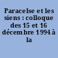 Paracelse et les siens : colloque des 15 et 16 décembre 1994 à la Sorbonne