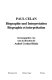 Paul Celan : biographie und interpretation : =Paul Celan : biographie et interprétation