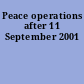 Peace operations after 11 September 2001