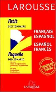 Petit dictionnaire : français-espagnol, espagnol-français : [Pequeño diccionario francès-español, español-francès]