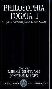 Philosophia togata : [1] : essays on philosophy and roman society