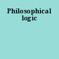 Philosophical logic