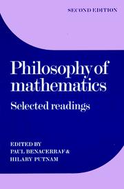Philosophy of mathematics : selected readings