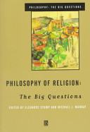 Philosophy of religion : the big questions