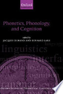 Phonetics, phonology, and cognition