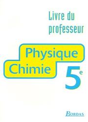 Physique chimie, 5e : livre du professeur