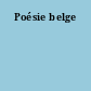 Poésie belge