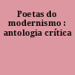 Poetas do modernismo : antologia crítica